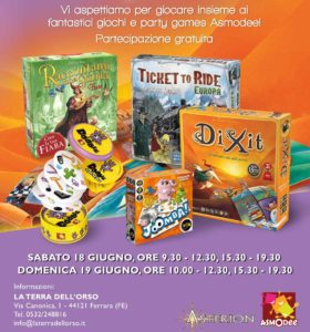 Giochi di Società a La Terra dell'Orso - Ferrara - FeComics&Games 2016